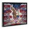 Stupell Industries Patriotic Eagle with Flag Symbols Floating Frame By Joseph Burgess